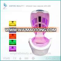 8 LED Light Photodynamic PDT Skin Rejuvenation Spa Capsule Infrared Ozone Sauna